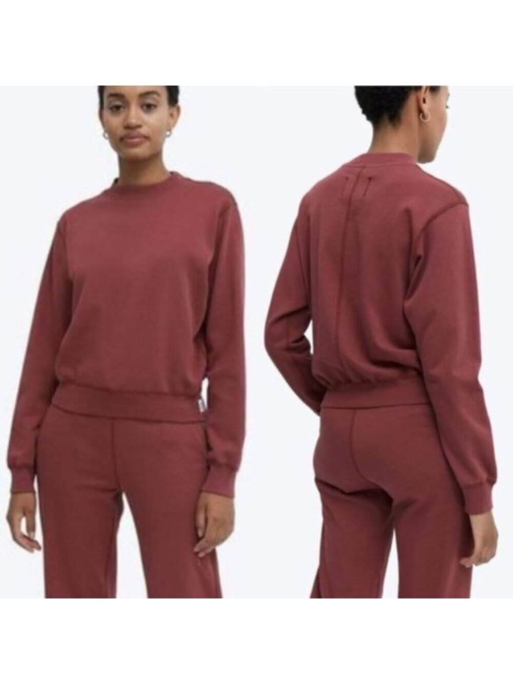 Reigning Champ Lightweight Terry Cropped Crewneck Sweatshirt